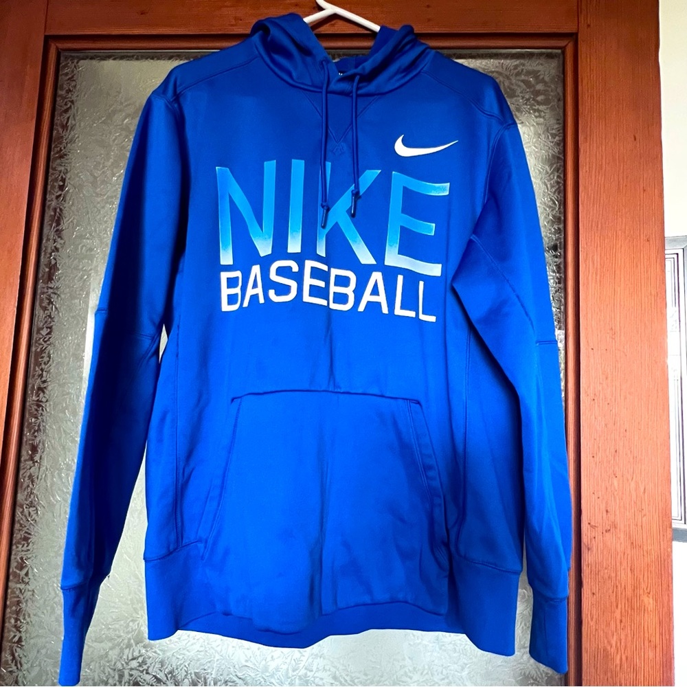 Nike Baseball Blue Dri-Fit Hoodie-Medium